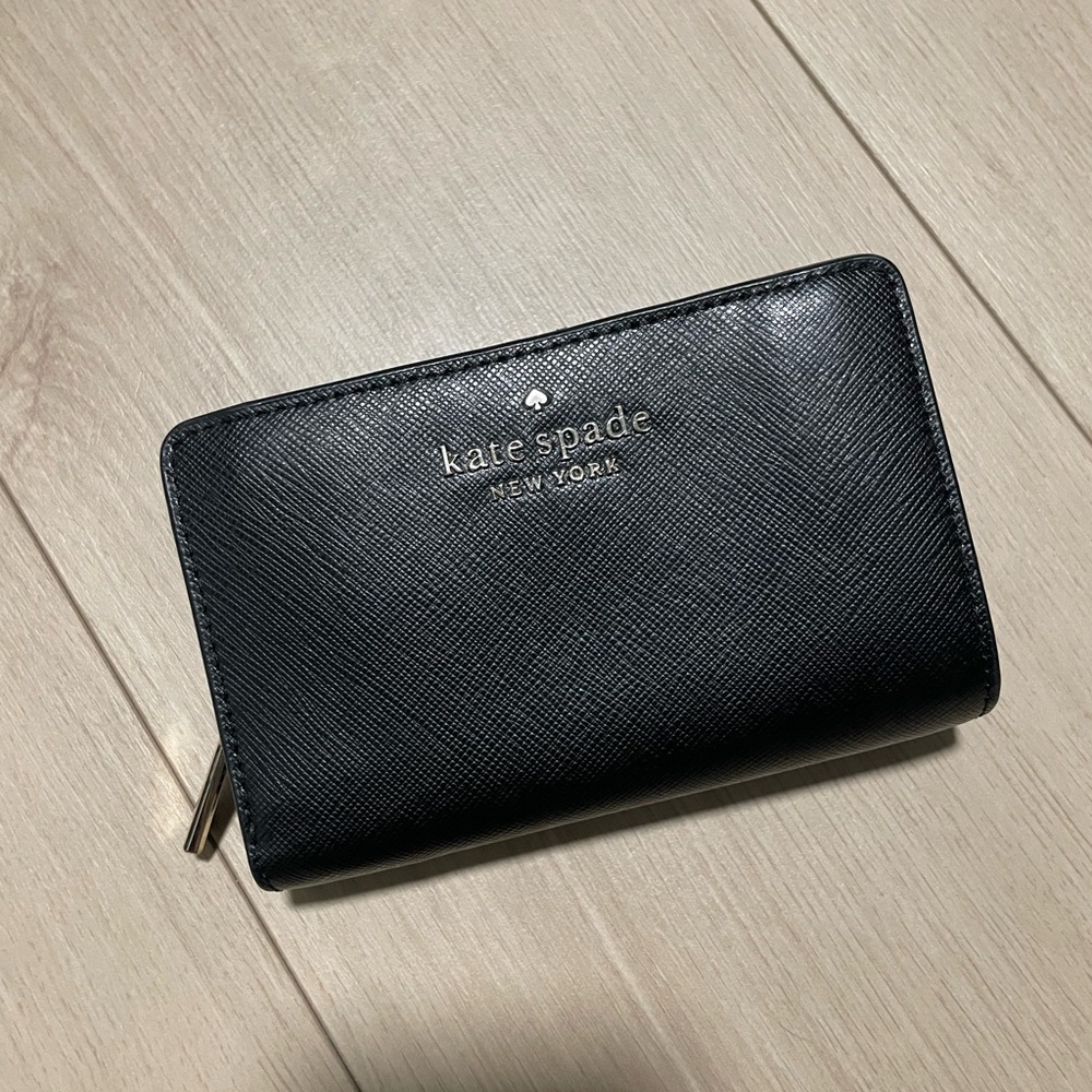 kate spade Black leather Zip Wallet